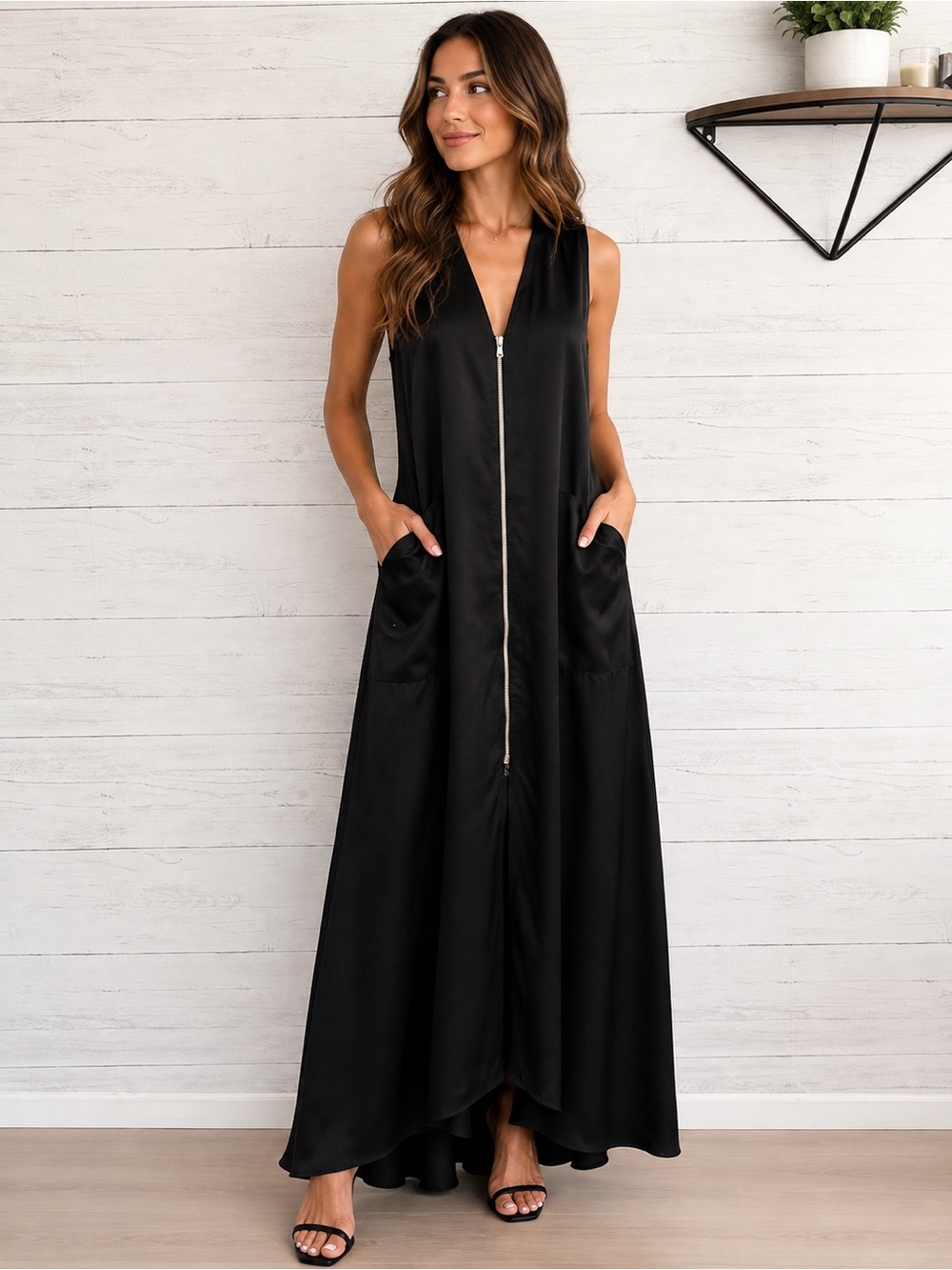 L’agence Black Dress with Pockets